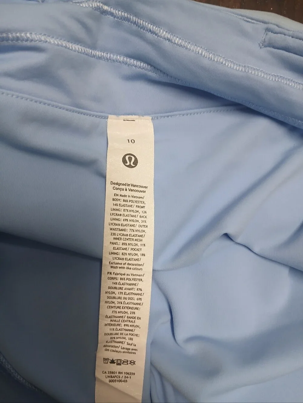 lululemon athletica Sky Blue Circle Skater Skirt